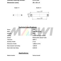 LEŽAJ SREDNJEG POGONA CB-170 6705 25x32x4