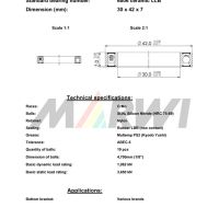 KERAMIČKI LEŽAJ SREDNJEG POGONA CB-377 6806 2RS 30x42x7(BB30,PINARELLO)
