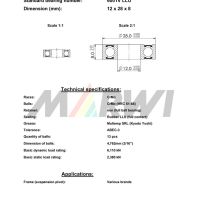 LEŽAJ SUSPENZIJE CB-447 6001 12x28x8