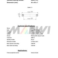 LEŽAJ SUSPENZIJE CB-474 6809 45x58x7