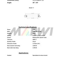 LEŽAJ VILJUŠKE CB-770 37,0x49,0x7 45°/45°(Specialized)