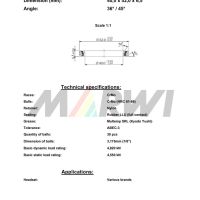 LEŽAJ VILJUŠKE CB-782 40,0x52,0x6,5 36°/45°