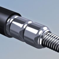 *ABUS Steel O Flex Microflex SCMU BK 6615K/85/15