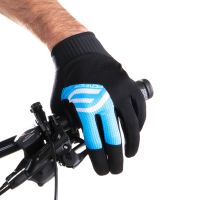 Rukavice FORCE MTB POWER, crno-plave XS