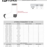 Čarape FORCE STREAK, roze-narandžaste L-XL/42-46									
