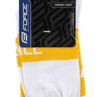 Čarape FORCE TRACE, žuto-bele L-XL/42-47