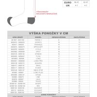 Čarape FORCE NORTH, crno-siva L-XL / 42-47