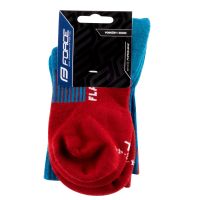 Čarape FORCE FLAKE, plavo-crvena L-XL / 42-47