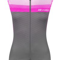 Dres FORCE ACCELER LADY bez rukava, sivo-pink XS