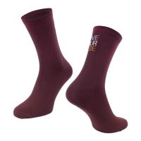 Čarape FORCE LOVE YOUR RIDE, bordo L-XL/42-46