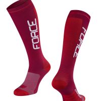 Čarape FORCE COMPRESS, bordo-crvene S-M / 36-41
