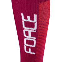 Kompresione navlake FORCE COMPRESS, bordo-crvene S-M