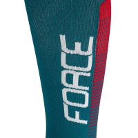 Kompresione navlake FORCE COMPRESS, benzin plavo-crvena L-XL