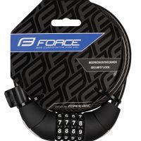 Brava F LUX spiralna šifra sa držačem 85cm/10mm,crna