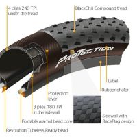*GUMA SPOLJAŠNJA 29x2.2 CONTINENTAL CROSS KING PT black/black Skin kevlar