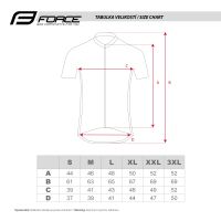 Dres FORCE STREAM kratki rukav, crno XL