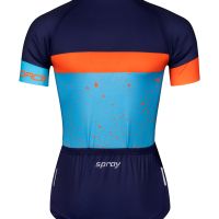 Dres FORCE SPRAY LADY kratki rukav, plavo-orange XL