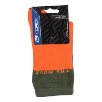 Čarape FORCE MOVE, orange-zelena S-M/36-41