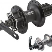 *NABLA ZADNJA SHIMANO DEORE FH-M525A, 32H, 8/9 BRZINA, OLD 135MM, AXLE 146MM, QR 168MM BLACK, FOR ROTOR 6-BOLT, BLACK, IND.PACK