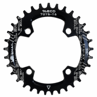 ALU ZUPČANIK 34 ZUBA CNC; Crna boja, 96BCD