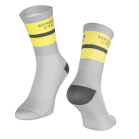Čarape FORCE STRIPE duže, sive S-M/36-41