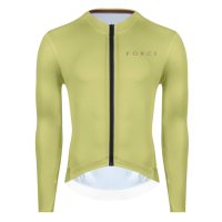 Dres FORCE PLAIN dugi rukav, zeleno, XXL