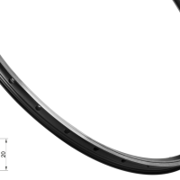 Felga FORCE PRIME 622x21, 32H, crna