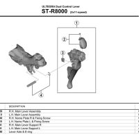 ***PLASTIKA I ZAVRTANJ RUČICE MENJAČA/KOČNICE SHIMANO ST-R8000 LEVA