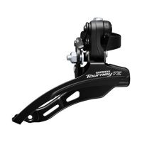 *MENJAČ PREDNJI SHIMANO TOURNEY TZ FD-TZ500-DS6, TRIPLE (FRICTION), ZA 6/7 BRZINA, DOWN SWING, DOWN PULL, BAND TYPE 28.6MM, CS ANGLE 66-69,