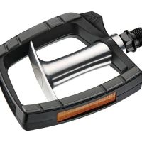 PEDALE ALU POLISH VP-615 BLACK-SILVER