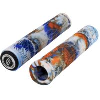 Gripovi FORCE BMX160 guma, belo-plava-narandž., u pakovanju