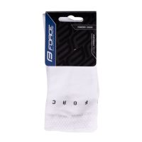 Čarape FORCE SNAP SPORT, bele S-M/36-41