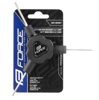 Trokraki imbus ključ FORCE 2/ 2,5/ 3 mm, crni
