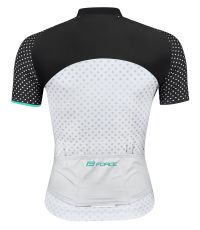 Dres FORCE POINTS  kratki rukav, crno-bela-tirkizna M