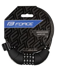 Brava F LUX spiralna šifra sa držačem 85cm/10mm,crna