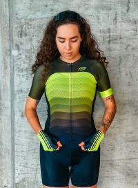 Dres FORCE ASCENT UNI kratki rukav, zeleno-fluo XL