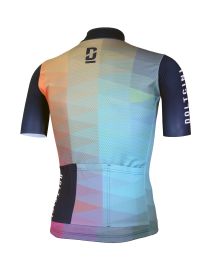 Dečiji biciklistički dres katkog rukava PRO Multicolore - POZZA KIDS,6godina