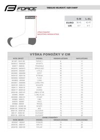 Čarape FORCE NORTH, crno-siva L-XL / 42-47