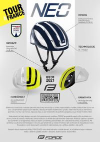 KACIGA FORCE NEO, fluo-crna L/XL