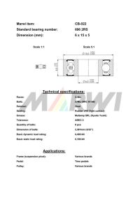 LEŽAJ SUSPENZIJE,PEDALE I ROLNICE CB-022 696 6x15x5(Time)