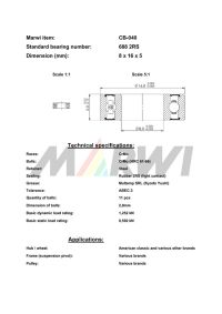 LEŽAJ NABLE,SUSPENZIJE I ROLNICE CB-040 688 8x16x5(American classic)