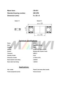 LEŽAJ SUSPENZIJE I NABLE CB-051 699 9x20x6(Planet-X)