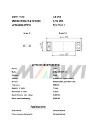 LEŽAJ SUSPENZIJE I NABLE CB-060 6700 10x15x4