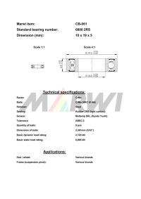 LEŽAJ SUSPENZIJE I NABLE CB-061 6800 10x19x5