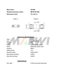 LEŽAJ NABLE CB-066 MR16100 10x28x8