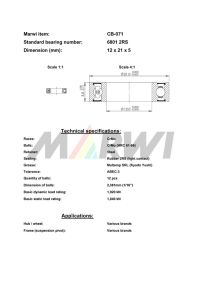 LEŽAJ SUSPENZIJE I NABLE CB-071 6801 12x21x5