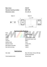 LEŽAJ SUSPENZIJE I NABLE CB-074 6901 12x24x6(Mavic, FSA, Easton, Fulcrum, HED, Zipp)