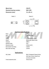 LEŽAJ SUSPENZIJE I NABLE CB-075 6001 12x28x8(Mavic, Campagnolo, Sturmey Archer, HED, Hope, Fulcrum, Planet-X)
