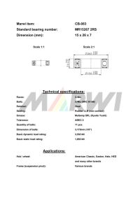 LEŽAJ SUSPENZIJE I NABLE CB-083 MR15267 15x26x7(American Classic, Easton, Halo, HED)