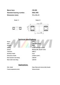 LEŽAJ SUSPENZIJE I NABLE CB-086 6002 15x32x9(Hope, Stans)